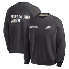 Fanatics Philadelphia Eagles Oversized Type Play Multi Sweatshirt Black