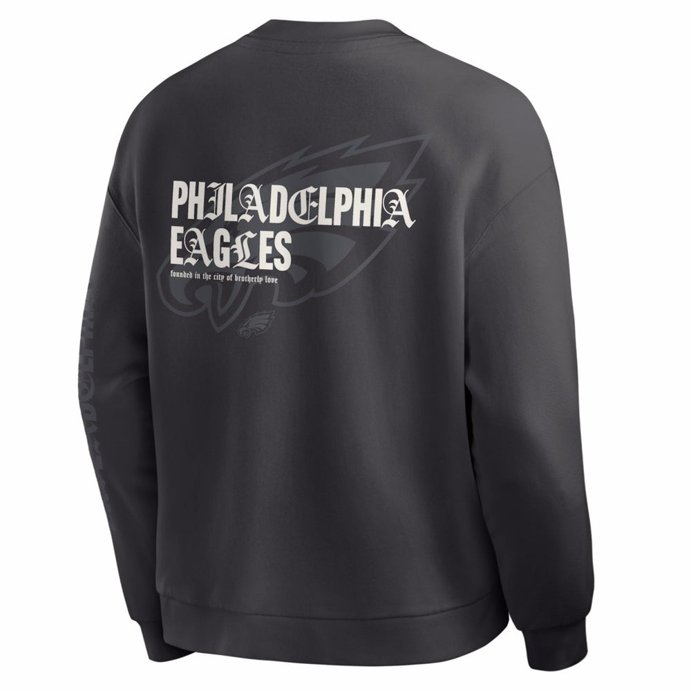 Fanatics Philadelphia Eagles Oversized Type Play Multi Sweatshirt Black