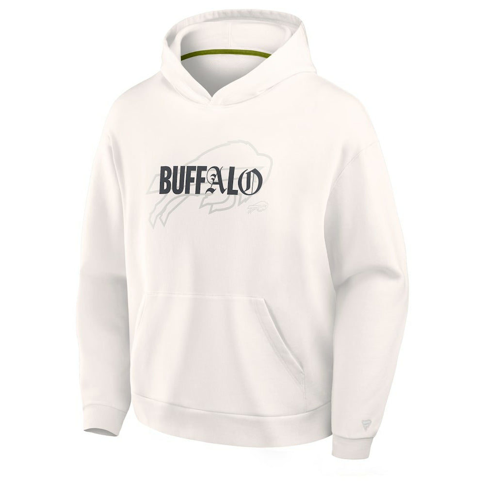 Fanatics Buffalo Bills Oversized Type Play Location Hoodie Cream
