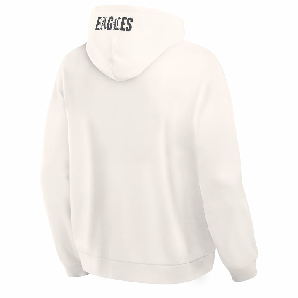 Fanatics Philadelphia Eagles Oversized Type Play Location Hoodie Cream