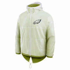Fanatics Philadelphia Eagles Type Play Down Full-Zip Jacket White