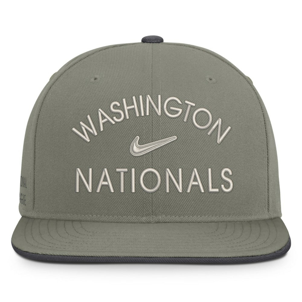 Washington Nationals Nike Pro Dri-FIT Snapback Hat - Olive - Nike Online