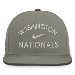 Washington Nationals Nike Pro Dri-FIT Snapback Hat - Olive - Nike Online