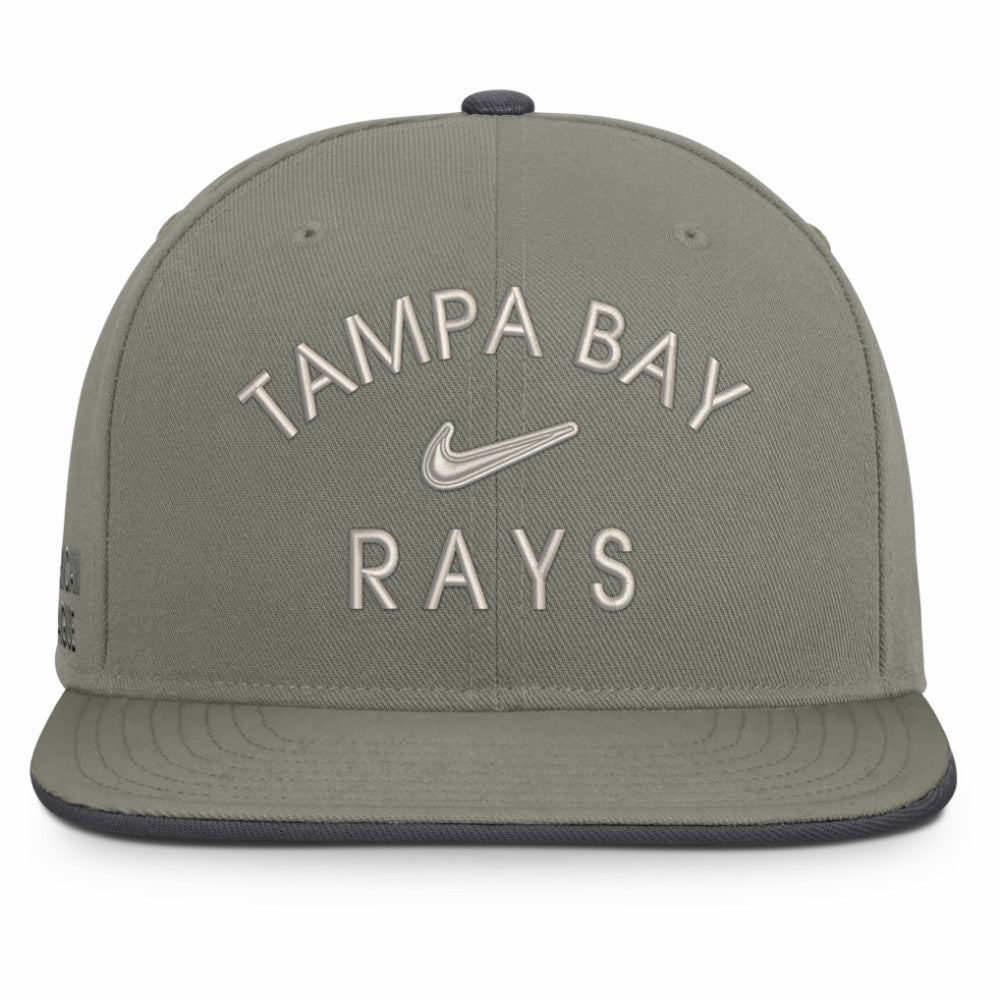 Tampa Bay Rays Nike Pro Dri-FIT Snapback Hat - Olive - Nike Online
