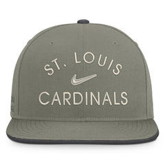 St. Louis Cardinals Nike Pro Dri-FIT Snapback Hat - Olive - Nike Lifestyle