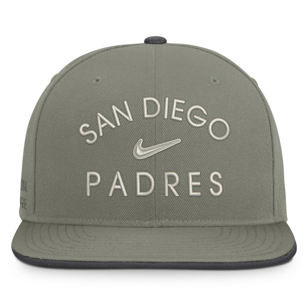 San Diego Padres Nike Pro Dri-FIT Snapback Hat - Olive - Nike on Sale