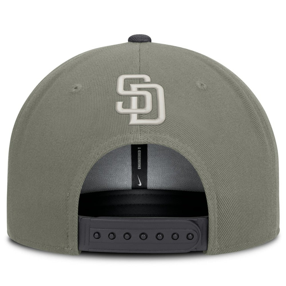 San Diego Padres Nike Pro Dri-FIT Snapback Hat - Olive - Nike on Sale