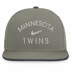 Minnesota Twins Nike Pro Dri-FIT Snapback Hat - Olive - Nike on Sale