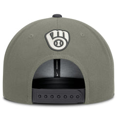 Milwaukee Brewers Nike Pro Dri-FIT Snapback Hat - Olive - Nike Discount