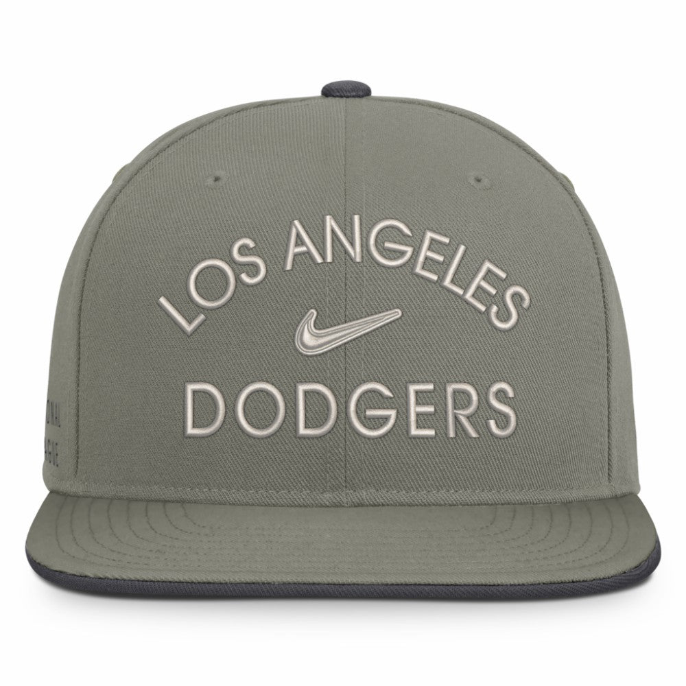Los Angeles Dodgers Nike Pro Dri-FIT Snapback Hat - Olive - Nike on Sale