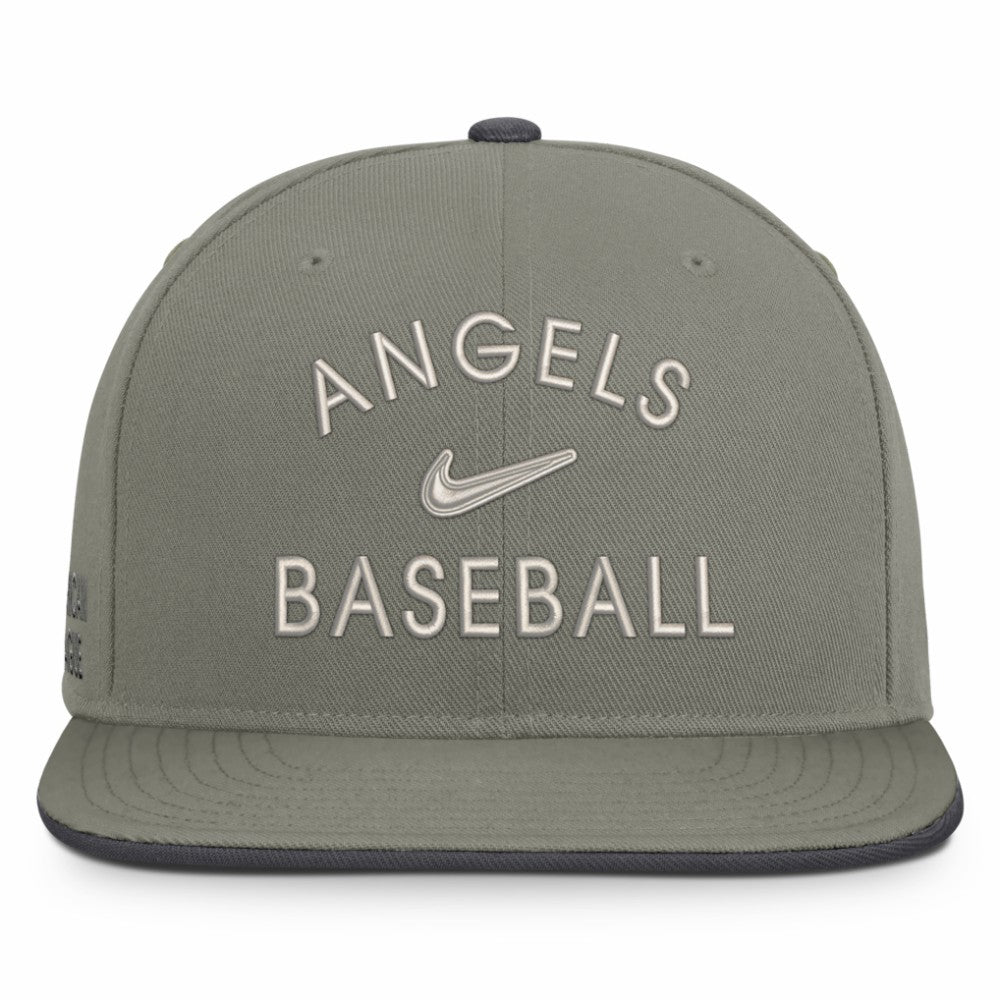 Los Angeles Angels Nike Pro Dri-FIT Snapback Hat - Olive - Nike Discount