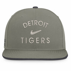 Detroit Tigers Nike Pro Dri-FIT Snapback Hat - Olive - Nike Lifestyle