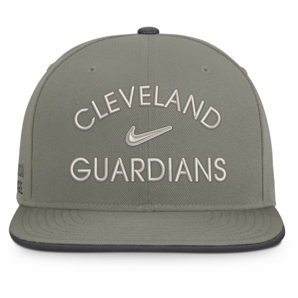 Cleveland Guardians Nike Pro Dri-FIT Snapback Hat - Olive - Nike Online
