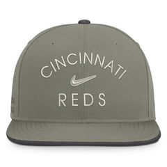Cincinnati Reds Nike Pro Dri-FIT Snapback Hat - Olive - Nike Discount