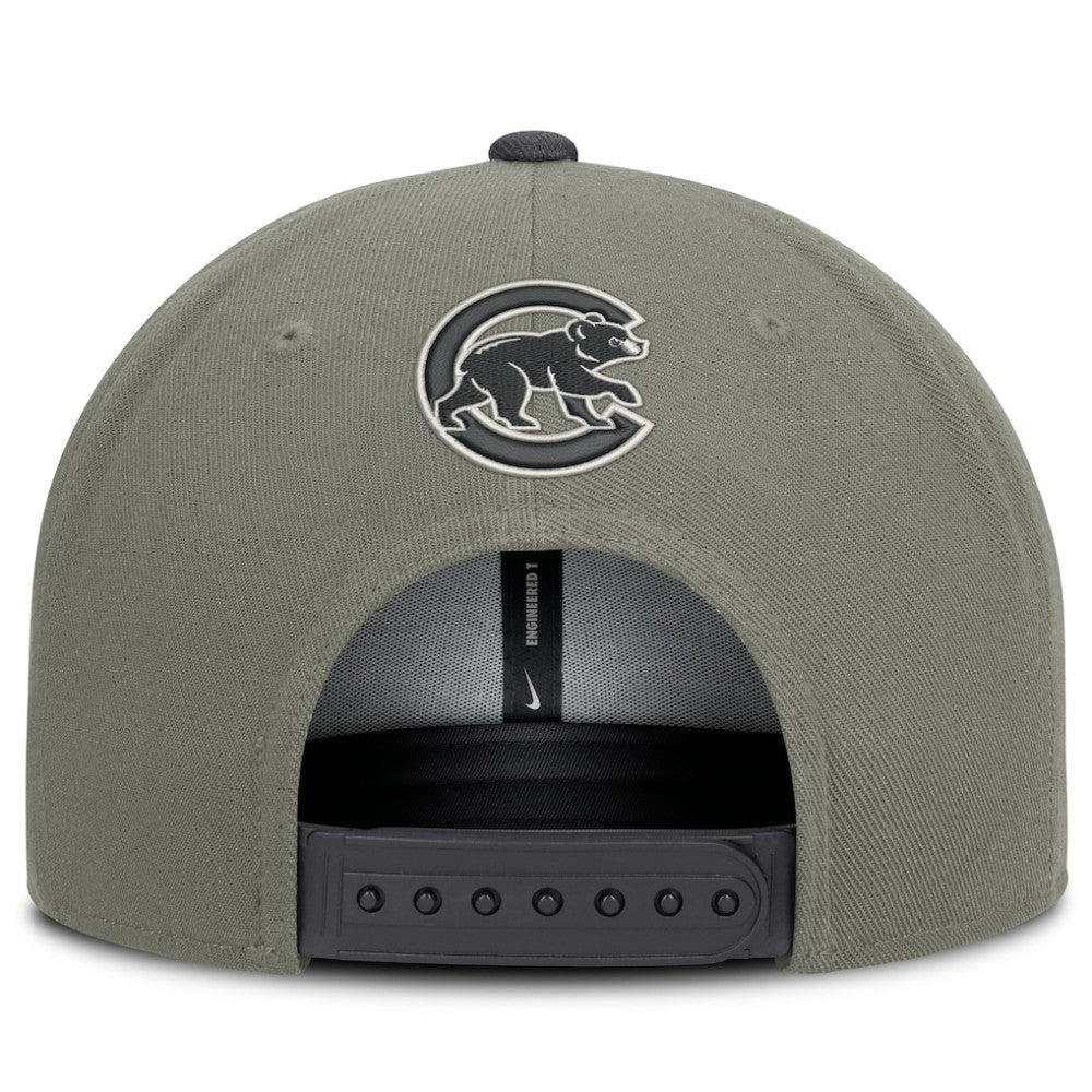 Chicago Cubs Nike Pro Dri-FIT Snapback Hat - Olive - Nike Discount
