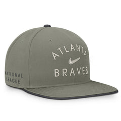 Atlanta Braves Nike Pro Dri-FIT Snapback Hat - Olive - Nike Discount