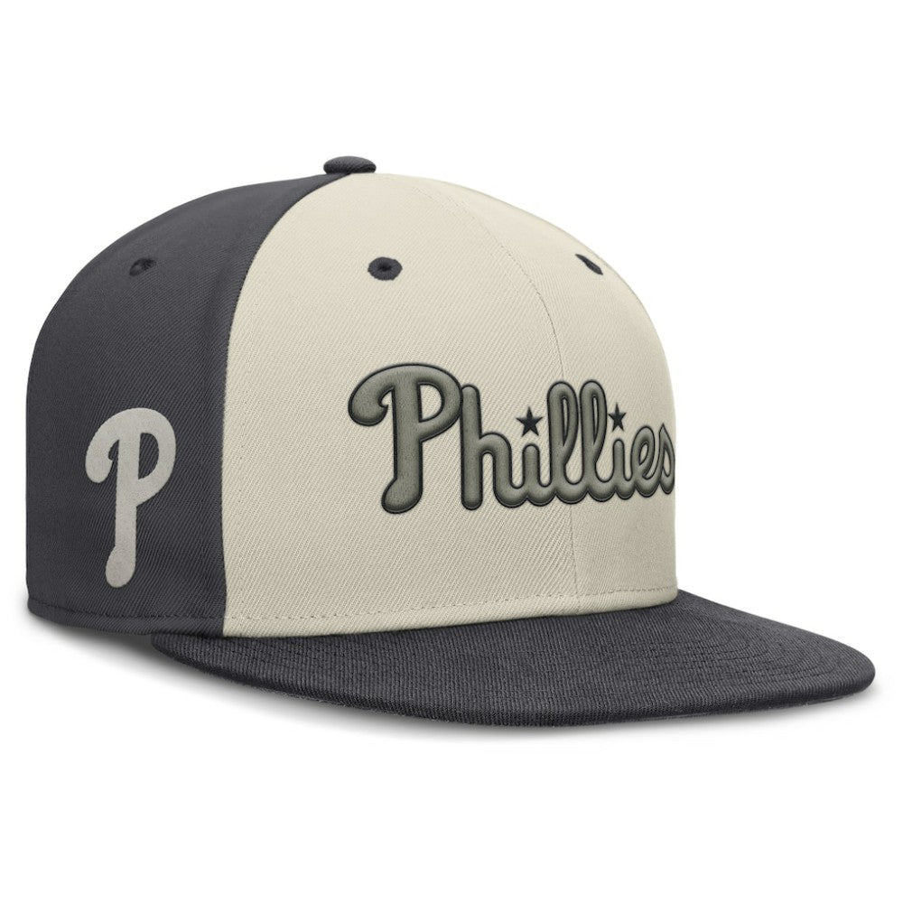 Philadelphia Phillies Nike Dri-FIT True Fitted Hat - Cream - Nike Discount