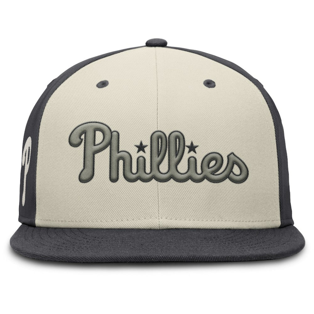 Philadelphia Phillies Nike Dri-FIT True Fitted Hat - Cream - Nike Discount