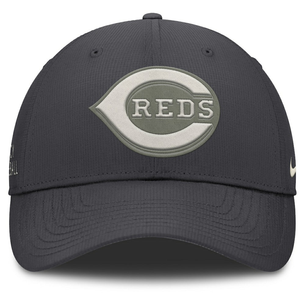 Cincinnati Reds Nike Club Dri-FIT Adjustable Hat - Anthracite - Nike Lifestyle