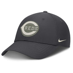 Cincinnati Reds Nike Club Dri-FIT Adjustable Hat - Anthracite - Nike Lifestyle