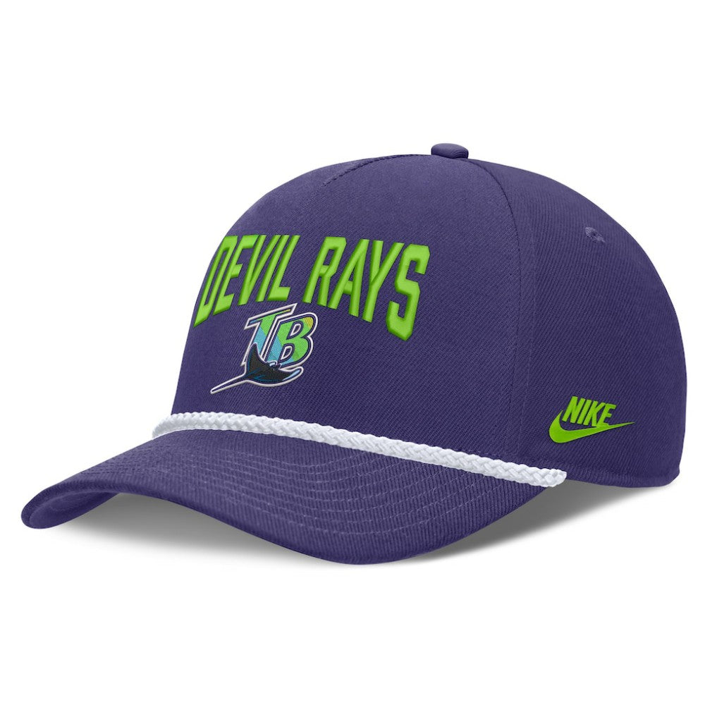 Tampa Bay Rays Nike Cooperstown Rise Adjustable Hat - Purple - Nike Discount