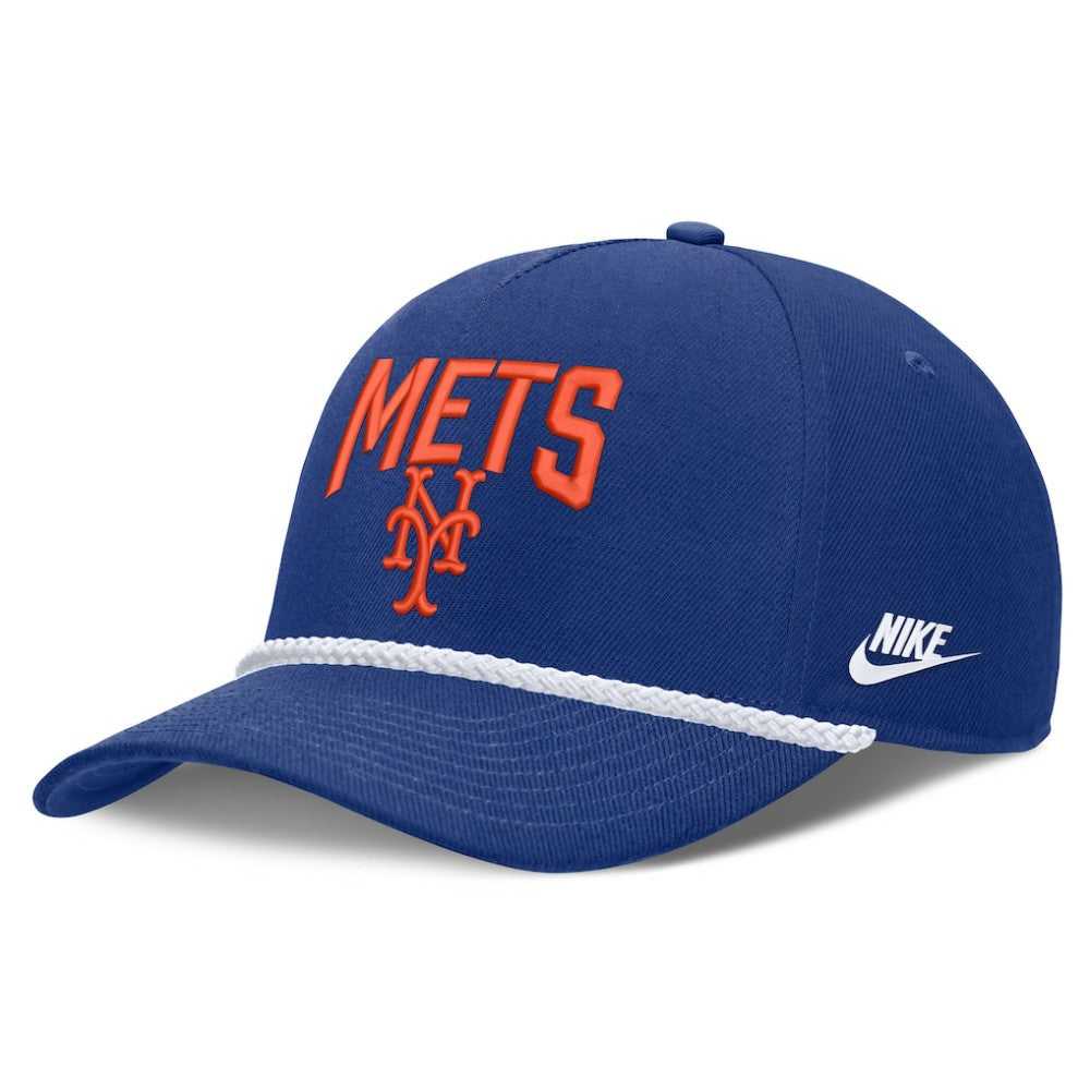 New York Mets Nike Cooperstown Rise Adjustable Hat - Royal - Nike Discount