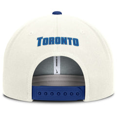 Toronto Blue Jays Nike Cooperstown Pro Dri-FIT Snapback Hat - Cream/Royal - Nike Discount