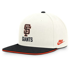 San Francisco Giants Nike Cooperstown Pro Dri-FIT Snapback Hat - Cream/Black - Nike on Sale