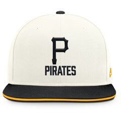 Pittsburgh Pirates Nike Cooperstown Pro Dri-FIT Snapback Hat - Cream/Black - Nike Sale