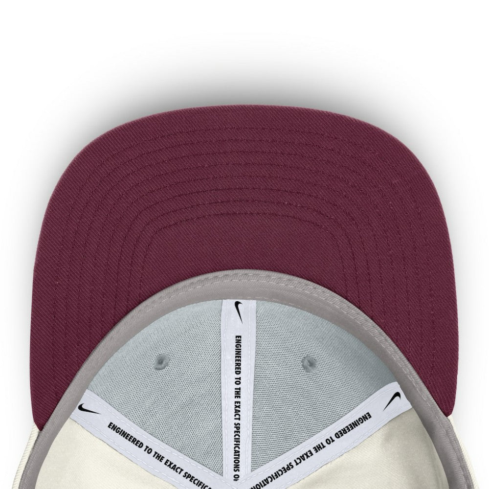 Philadelphia Phillies Nike Cooperstown Pro Dri-FIT Snapback Hat - Cream/Burgundy - Nike on Sale