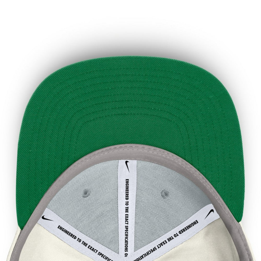 Athletics Nike Cooperstown Pro Dri-FIT Snapback Hat - Cream/Green - Nike Discount