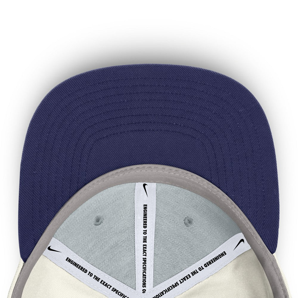 Milwaukee Brewers Nike Cooperstown Pro Dri-FIT Snapback Hat - Cream/Royal - Nike Discount