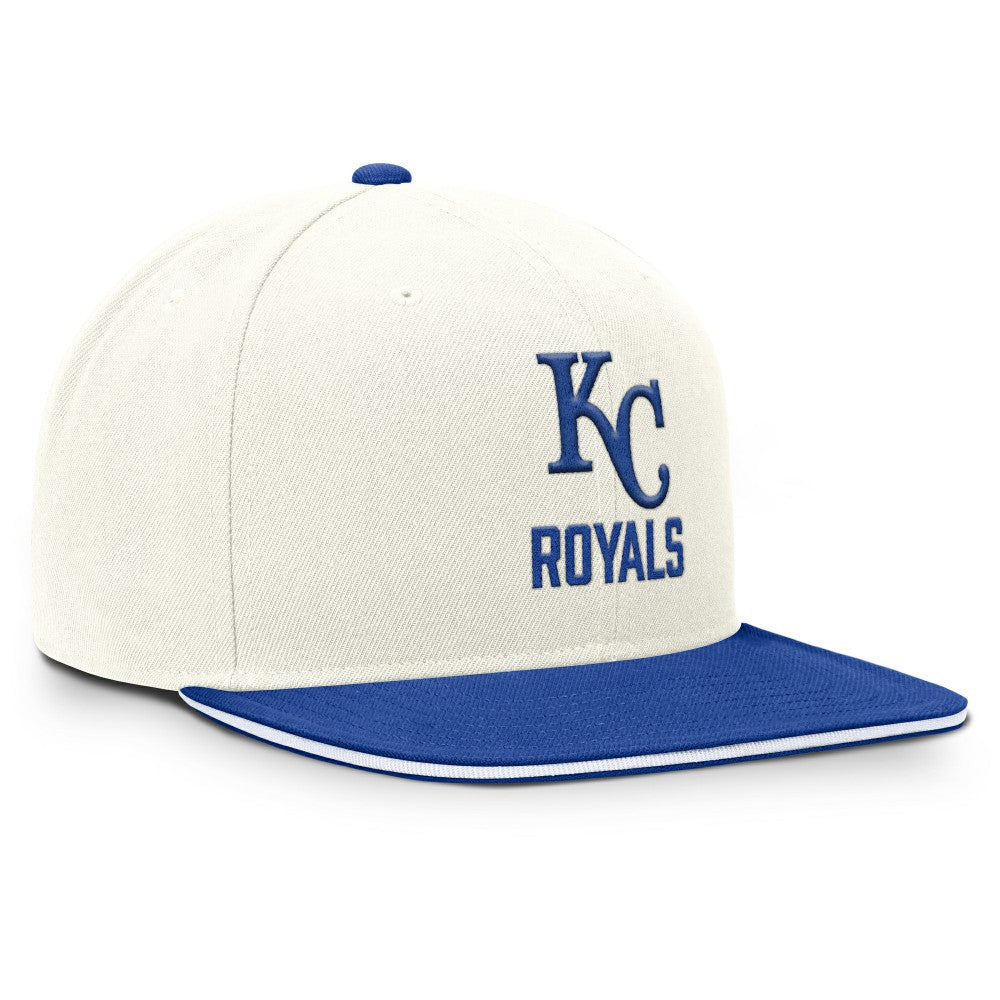 Kansas City Royals Nike Cooperstown Pro Dri-FIT Snapback Hat - Cream/Royal - Nike Lifestyle