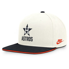 Houston Astros Nike Cooperstown Pro Dri-FIT Snapback Hat - Cream/Navy - Nike Sale