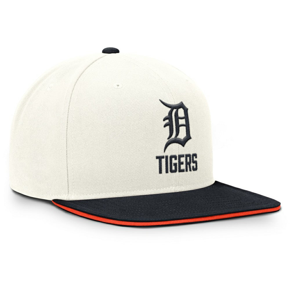 Detroit Tigers Nike Cooperstown Pro Dri-FIT Snapback Hat - Cream/Navy - Nike Lifestyle