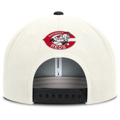 Cincinnati Reds Nike Cooperstown Pro Dri-FIT Snapback Hat - Cream/Black - Nike Discount