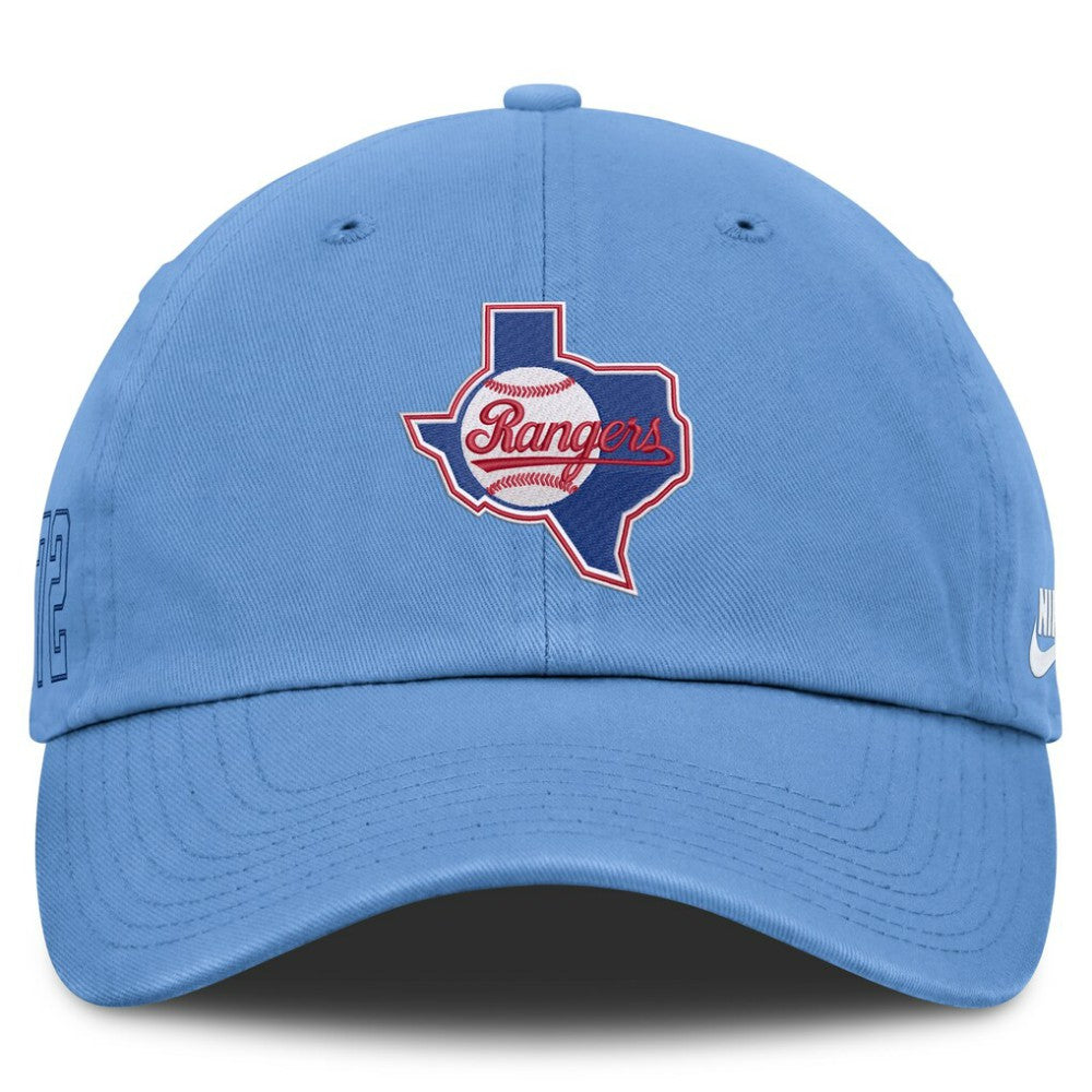 Texas Rangers Nike Cooperstown Club Adjustable Hat - Light Blue - Nike Lifestyle