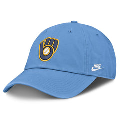 Milwaukee Brewers Nike Cooperstown Club Adjustable Hat - Light Blue - Nike Sale