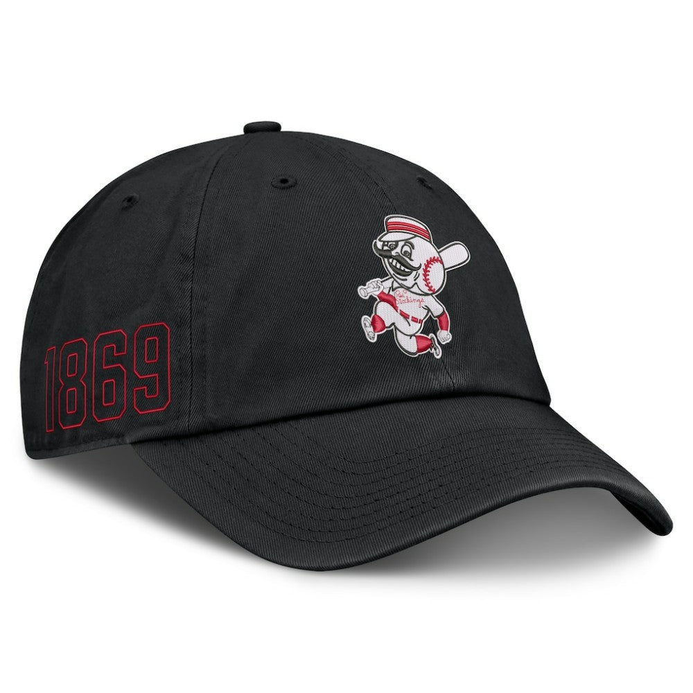 Cincinnati Reds Nike Cooperstown Club Adjustable Hat - Black - Nike on Sale