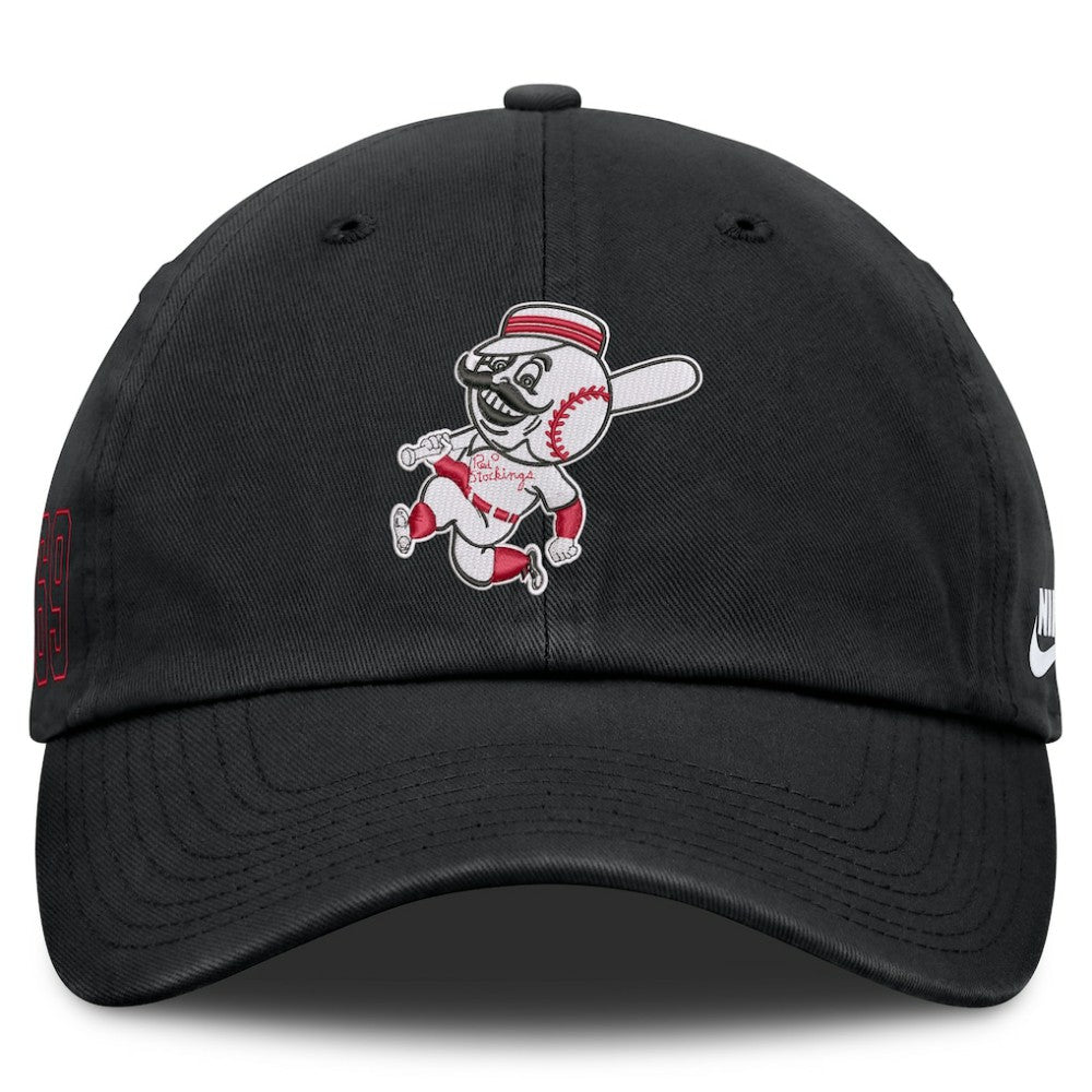 Cincinnati Reds Nike Cooperstown Club Adjustable Hat - Black - Nike on Sale