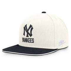 New York Yankees Nike Cooperstown Pro Dri-FIT Snapback Hat - Cream/Navy - Nike Lifestyle