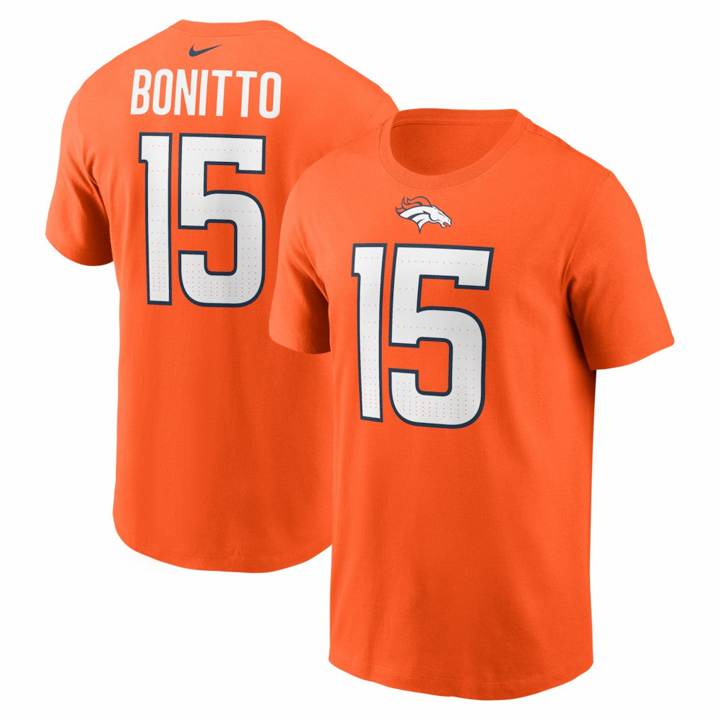 Nike Nik Bonitto Denver Broncos Player Name & Number T-Shirt Orange