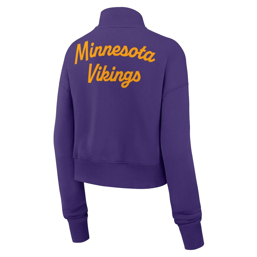 Nike Minnesota Vikings Women's Phoenix Fleece Quarter-Zip Sweatshirt Purple