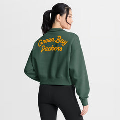 Nike Green Bay Packers Women's Phoenix Fleece Quarter-Zip Sweatshirt Green