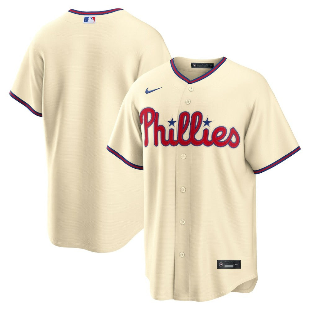 Philadelphia Phillies Nike Alternate Replica Jersey - Cream - Nike Lifestyle