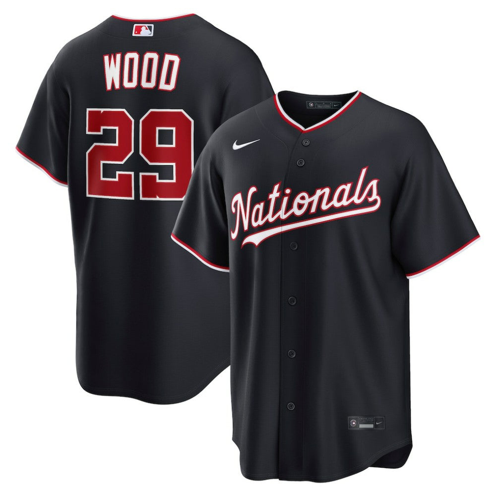 James Wood Washington Nationals Nike Alternate Replica Jersey - Navy - Nike Lifestyle