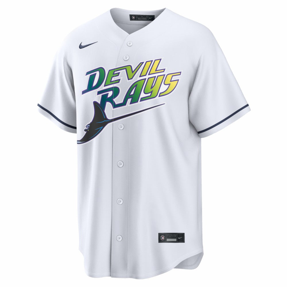 Junior Caminero Tampa Bay Rays Nike Alternate 2 Replica Jersey - White - Nike Sale