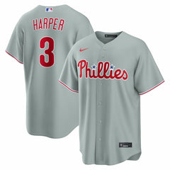 Bryce Harper Philadelphia Phillies Nike Road Replica Jersey - Gray - Nike Online