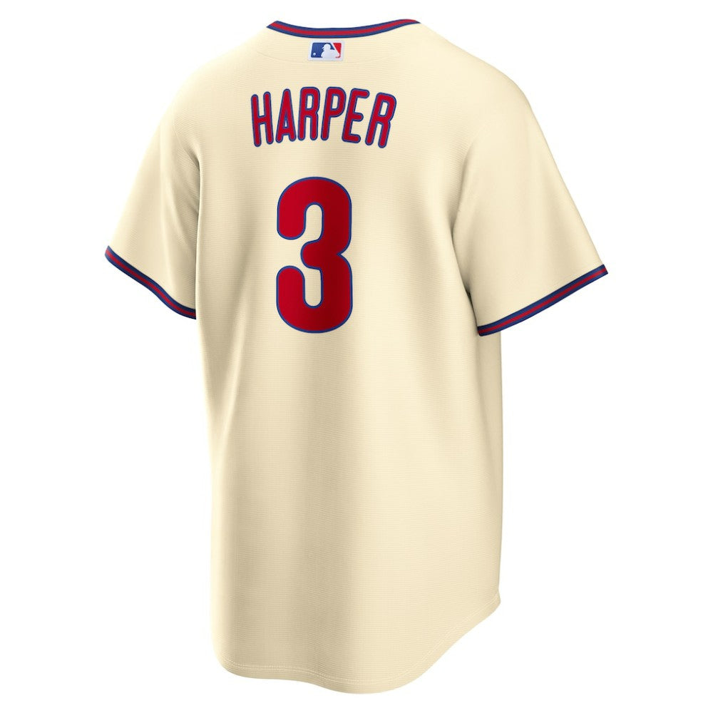 Bryce Harper Philadelphia Phillies Nike Alternate Replica Jersey - Cream - Nike Online