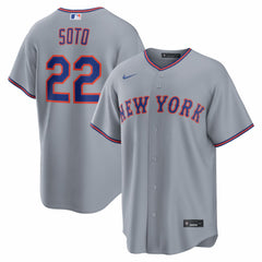 Juan Soto New York Mets Nike Road Replica Jersey - Gray - Nike on Sale